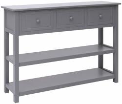 vidaXL Servantă, gri, 108x30x76 cm, lemn masiv paulownia (338546) Comoda