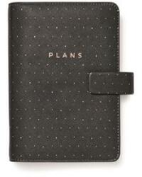 FILOFAX Kalendárium, gyűrűs, betétlapokkal, personal méret, FILOFAX Moonlight , fekete (NFX022654)