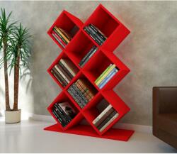 ASIR GROUP Bibliotecă KUMSAL 129x90 cm roșie (AS1357)