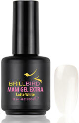 BRILLBIRD Mani Gel Extra - Latte White 15 ml - Saját köröm erősítő gél lakk alap