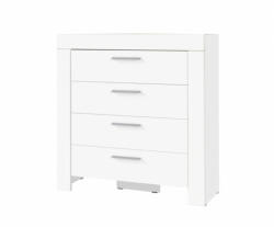 JM Furniture Komód - Cezar 130 cm - fehér