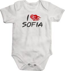  Детско боди " I Love Sofia" къс ръкав