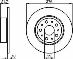 Bosch Disc frana BOSCH 0 986 478 463 (0 986 478 463) - automobilus