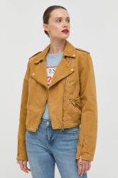 Guess rövid kabát női, barna, átmeneti - barna S - answear - 42 990 Ft