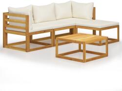 vidaXL Set mobilier cu perne, 5 piese, lemn acacia 45916