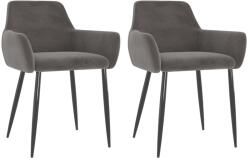 vidaXL 2 db bársony étkezőszék (323103/04/05/06/07/08/09)