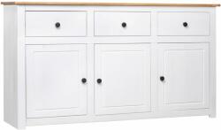 vidaXL Servantă, alb, 135 x 40 x 80 cm, lemn masiv de pin, gama Panama (282705) Comoda