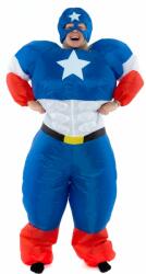 Chiroo Felfújható jelmez felnőtteknek - Captain America (HRAbz25289)