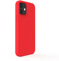 Lemontti Husa Lemontti Husa Liquid Silicon iPhone 12 / 12 Pro Red (protectie 360°, material fin, captusit cu microfibra) (LEMCLSXIIPRD) - pcone