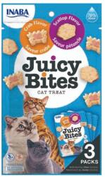 INABA Juicy Bites nedves fésűkagyló és rák jutalomfalat macskáknak 33, 9 g (3x11, 3 g)