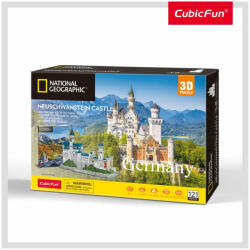 CubicFun Puzzle 3d + Brosura - Castelul Neuschwanstein 121 Piese - Cubicfun (cuds0990h)