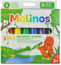 MALINOS Set Creioane Retractabile - 6 Culori - Malinos (301036)
