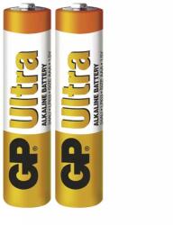 GP Batteries Ultra Alkáli AAA Mikro LR03 elem x 2 db, fóliában (GU-LR03-S2)