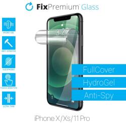 FixPremium HydroGel Anti-Spy Védőfólia - iPhone X, XS és 11 Pro