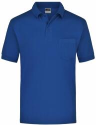 James & Nicholson Tricou pentru bărbați polo cu buzunar JN026 - Albastru regal | XL (1-JN026-51638)