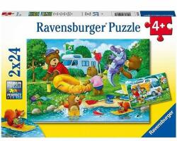Ravensburger PUZZLE URSI IN CAMPING, 2x24 PIESE (RVSPC05247) - ookee Puzzle