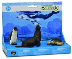 CollectA Set de 3 figurine pictate manual Foca, Pinguin si Testoasa (COL84204LPP) - ookee Figurina
