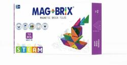 MAGBLOX Set magnetic Magbrix 12 piese triunghi drept - compatibil cu caramizi de constructie tip Lego (MBRX-DREPT12)