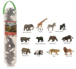 CollectA Cutie cu 12 minifigurine animale salbatice (COLA1105C) - bravoshop