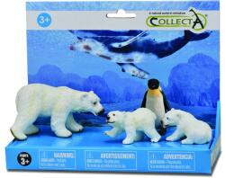 CollectA Set 4 figurine pictate manual ursi polari si pinguin (COL84068LPP) - bravoshop