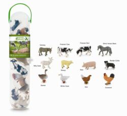 CollectA Cutie cu 12 minifigurine animale de la ferma (COLA1110C) - bravoshop