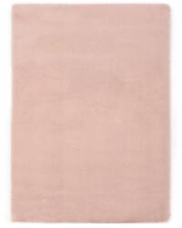 vidaXL Covor din blană ecologică de iepure 160x230 cm roz învechit (285086)