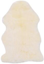 vidaXL Covor din blană de oaie 60x90 cm alb (283875)