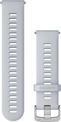 Garmin Curea Garmin Quick Release 22 mm, silicon, alb, catarama argintie (Venu, Forerunner 255, Vivoactive 4 etc. )