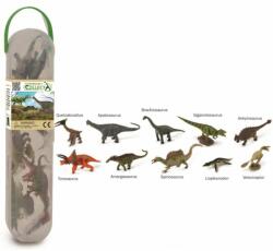 CollectA Set 10 figurine dinozauri Collecta, plastic cauciucat, cutie inclusa, 3 ani+, Multicolor (COLA1102C)