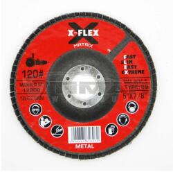 FLEX X-FLEX Lamellás tárcsa 125x22, 23mm P120 FÉM 990.008 (990.008)