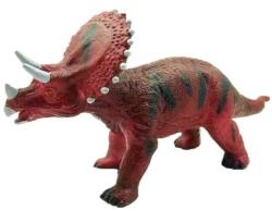Magic Toys Dino World: Vinyl anyagú hangot adó Triceratops dinoszaurusz figura pamut töltéssel 35cm (MKO415721)