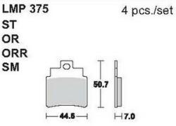 AP RACING fékbetét első SYM 250 Joymax -2007 375 ST