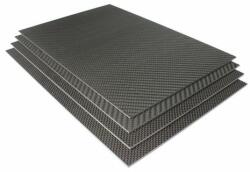  Szénszálas lemez, 2.0 mm 200 x 300 mm, fekete (karbonlap2x200x300)