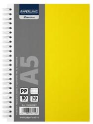 Paperland Caiet A5 cu spira, 80 file, matematica, coperta PP, Paperland Premium (24000387)