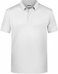 Daiber Tricou polo pentru bărbați din bumbac organic 8010 - Albă | XL (8010-1755543)