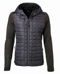 James & Nicholson (Daiber) Női hibrid kabát JN771 - Szürke melírozott / antracit melírozott | XL (1-JN771-1759130)