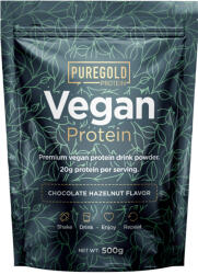 Pure Gold Vegan Protein - proteine vegane premium, din mazăre, orez și dovleac - 500 grame