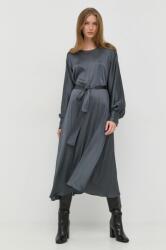 Beatrice .b selyemkeverékes ruha sötétkék, maxi, harang alakú - sötétkék 36 - answear - 97 990 Ft