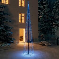vidaXL Decorațiune brad Crăciun conic 752 LED-uri albastru 160x500 cm (328725)