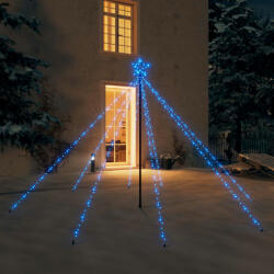 vidaXL Lumini pentru bradul de Crăciun, 400 LED-uri, albastru, 2, 5 m (328731)