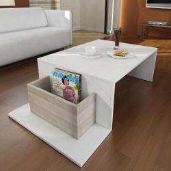 ASIR GROUP Масичка за кафе POT 32x107 cм бяла (AS1327)