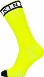 Sealskinz Waterproof Warm Weather Mid Length Sock With Hydrostop Neon Yellow/Black/White M Kerékpáros zoknik