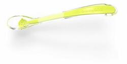 BABYONO Linguriță silicon cu capăt moale Zâmbet galben 6m + (AGS1460-BOy) Set pentru masa bebelusi