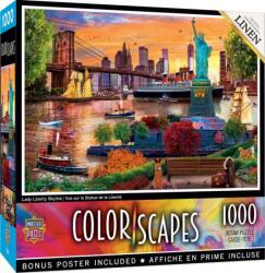 Masterpieces - Puzzle Orizontul Lady Liberty - 1 000 piese Puzzle