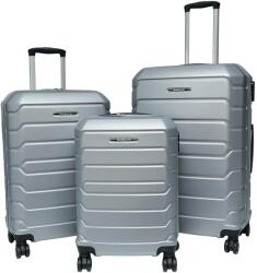 Kring CALANTHE Gurulós bőrönd szett, 3 darab, S+M+L méret, Szürke
