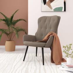 vidaXL Scaun de relaxare, gri deschis, catifea (341229)