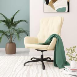 vidaXL Scaun de relaxare, crem, piele ecologică (341241)
