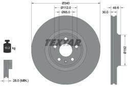 TEXTAR Disc frana TEXTAR PRO+ 92160505 (92160505)