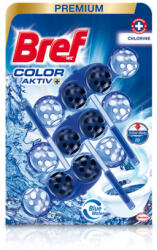 Bref Odorizant WC, 3 x 50 g, Premium Color Aktiv Chlorine