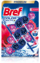 Bref Odorizant WC, 3 x 50 g, Premium Color Aktiv Flower
